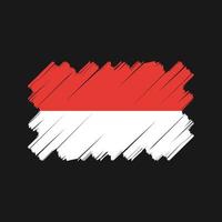 diseño vectorial de la bandera de indonesia o mónaco. bandera nacional vector