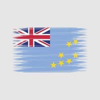 Tuvalu Flag Brush. National Flag vector