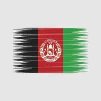 Afghanistan Flag Brush. National Flag vector