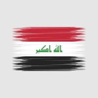 Iraq Flag Brush. National Flag vector