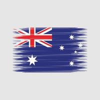 cepillo de bandera de australia. bandera nacional vector