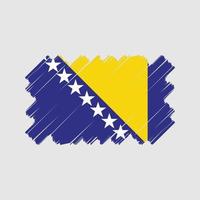 diseño vectorial de la bandera bosnia. bandera nacional vector