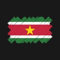 diseño vectorial de la bandera de surinam. bandera nacional vector