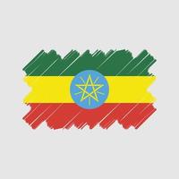 diseño vectorial de la bandera de etiopía. bandera nacional vector