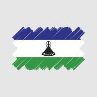 Lesotho Flag Vector Design. National Flag