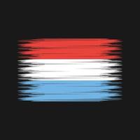 Luxembourg Flag Brush. National Flag vector