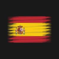 cepillo de bandera de españa. bandera nacional vector