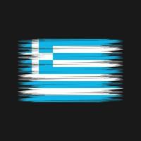 cepillo de bandera de grecia. bandera nacional vector