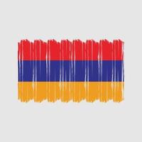 Armenia Flag Brush Vector. National Flag Brush Vector Design