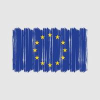 European Flag Brush Vector. National Flag Brush Vector Design