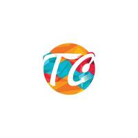 Letter TC Cooking and restaurant logo concept. vector