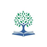 Human tree logo design. Leader education logo design. vector