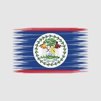 cepillo de bandera de belice. bandera nacional vector