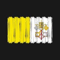 Vatican Flag Brush Vector. National Flag Brush Vector Design