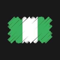 diseño vectorial de la bandera de nigeria. bandera nacional vector