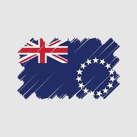 diseño vectorial de la bandera de las islas cook. bandera nacional vector