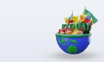 3d día mundial de la alimentación etiopía renderizado vista derecha foto