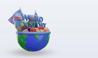 3d World Food Day Democratic Congo rendering left view photo