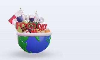 3d World Food Day Panama rendering left view photo