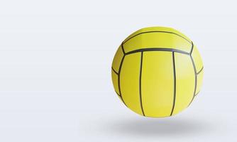 Vista superior de renderizado de waterpolo de pelota deportiva 3d foto