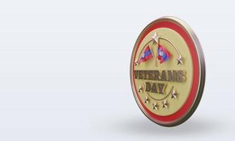 3d Veterans day Belize rendering right view photo