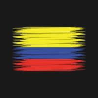 Colombia Flag Brush. National Flag vector