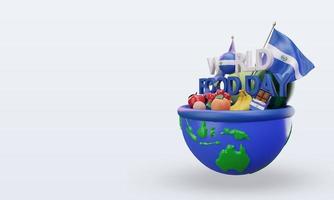 3d día mundial de la alimentación el salvador renderizado vista derecha foto