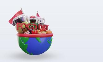 3d World Food Day Syria rendering left view photo