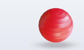 3d Sport Ball Aerobics Ball rendering top view photo