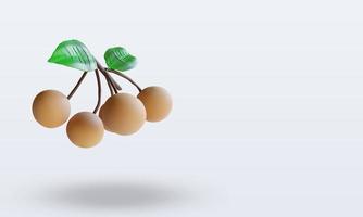 3d Fruits Longan rendering left view photo