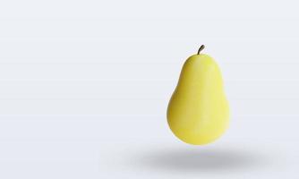 3d Fruits Pear rendering top view photo