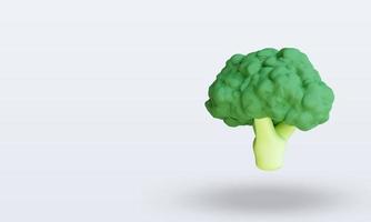 3d Vegetable Broccoli rendering right view photo