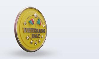 3d Veterans day Cameroon rendering left view photo