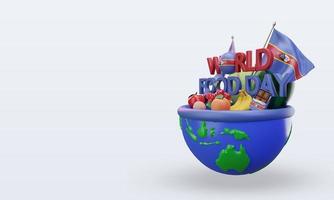 3d día mundial de la alimentación eswatini renderizado vista derecha foto