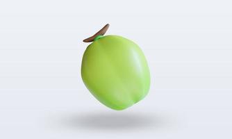 3d Fruits Coconut rendering front view photo