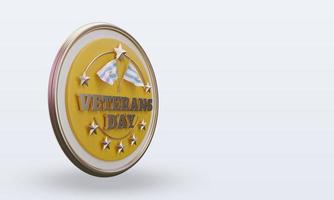 3d Veterans day Argentina rendering left view photo