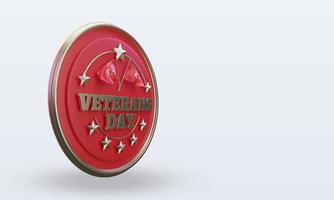 3d Veterans day Turkey rendering left view photo