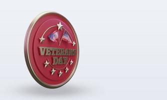 3d día de los veteranos américa renderizado vista izquierda foto