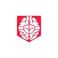 diseño creativo del logotipo del cerebro. Piense en el concepto de idea. Lluvia de ideas icono de logotipo de cerebro de pensamiento de poder. vector