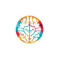 Creative brain logo design. Think idea concept.Brainstorm power thinking brain Logotype icon. vector