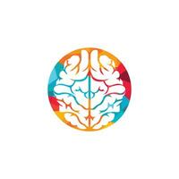 Creative brain logo design. Think idea concept.Brainstorm power thinking brain Logotype icon. vector