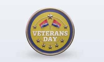 3d Veterans day Kiribati rendering front view photo