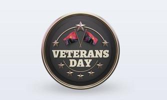 3d Veterans day Papua New Guinea rendering front view photo