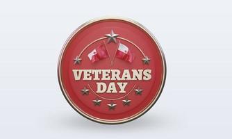 3d Veterans day Tonga rendering front view photo