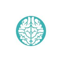 Creative brain logo design. Think idea concept.Brainstorm power thinking brain Logotype icon. vector