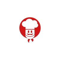 diseño de logotipo de vector de chef. concepto de logotipo de cocina y restaurante.