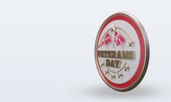 3d Veterans day Denmark rendering right view photo