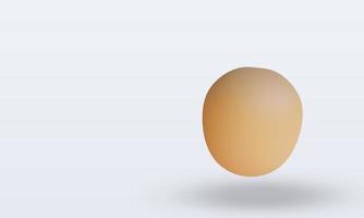 3d Fruits Sapodilla rendering right view photo
