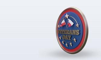 3d Veterans day Czech Republic rendering right view photo