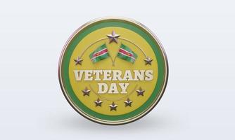 3d Veterans day Suriname rendering front view photo